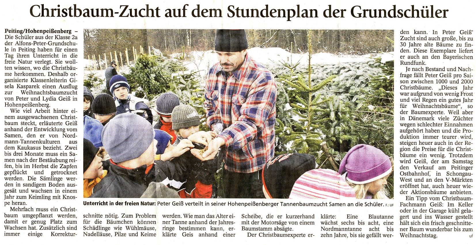 Tannen Geiß - Schongauer Nachrichten - November 2007
